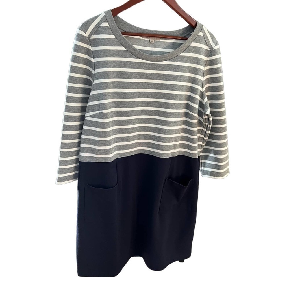 Jersey Knit Dress with Drop Waist